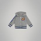 Burberry Burberry Patch Detail Cotton Hooded Top, Size: 18m, Grey