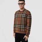 Burberry Burberry Check Wool Jacquard Sweater, Size: Xl