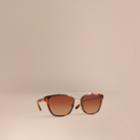 Burberry Burberry Top Bar Square Frame Sunglasses, Brown