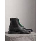 Burberry Burberry Leather Brogue Boots With Bright Laces, Size: 42