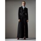 Burberry Burberry Felted Wool Full-length Tailored Coat, Size: 14, Black