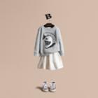 Burberry Burberry Pallas Helmet Motif Cotton Jersey Sweatshirt, Size: 14y, Grey