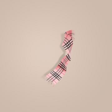 Burberry Burberry The Mini Classic Cashmere Scarf In Check, Size: Os, Purple