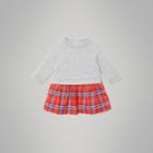 Burberry Burberry Check Cotton Sweater Dress, Size: 2y, Red