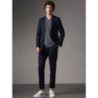 Burberry Burberry Slim Fit Cotton Blend Travel Tailoring Suit, Size: 48r, Blue