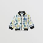 Burberry Burberry Childrens Logo Print Nylon Bomber Jacket, Size: 2y, Green