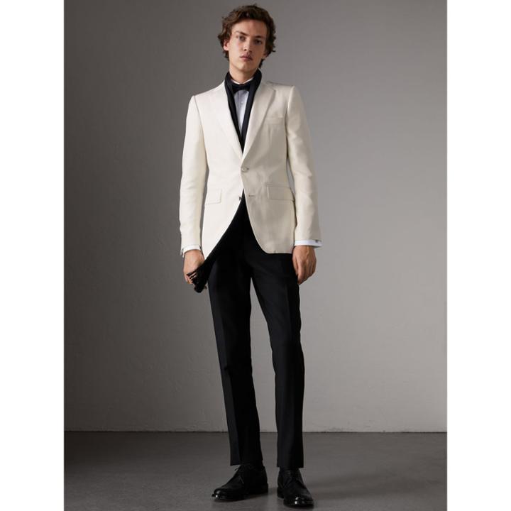 Burberry Burberry Slim Fit Silk Evening Jacket, Size: 38r