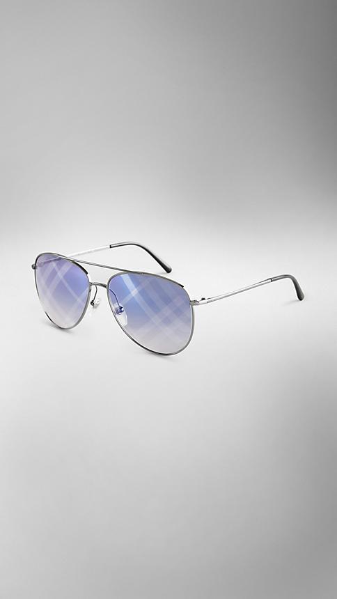 Burberry Check Lens Aviator Sunglasses