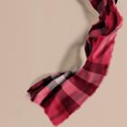 Burberry Burberry The Lightweight Cashmere Scarf In Check, Pink