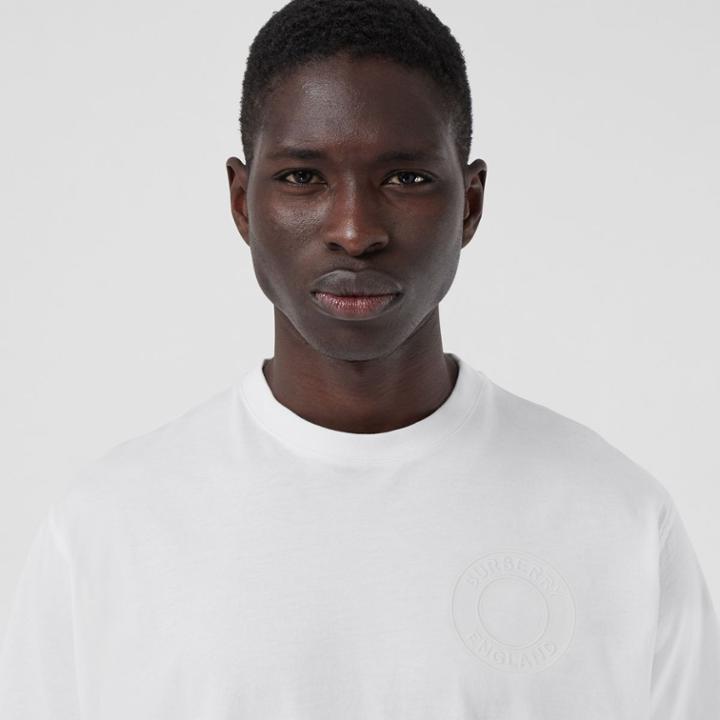 Burberry Burberry Logo Graphic Cotton Oversized T-shirt