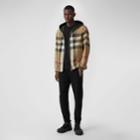 Burberry Burberry Reversible Check Recycled Polyester And Econyl Jacket, Beige