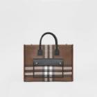 Burberry Burberry Medium Check And Leather Freya Tote