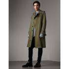 Burberry Burberry Oversize Storm Shield Tropical Gabardine Trench Coat, Size: 38, Green