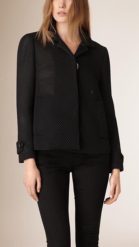 Burberry Mesh A-line Jacket