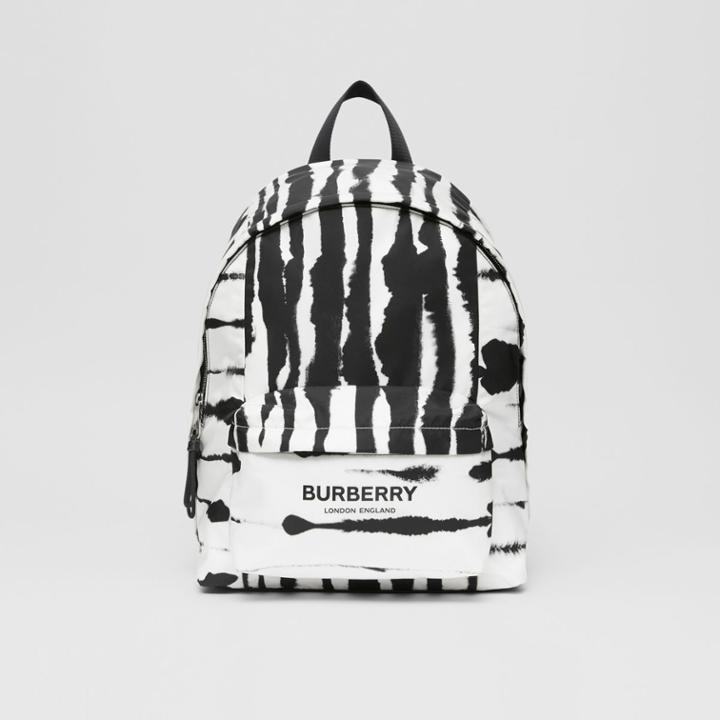 Burberry Burberry Watercolour Print Econyl Backpack, Black