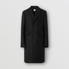 Burberry Burberry Label Appliqu Camel Hair Wool Tailored Coat, Size: 44