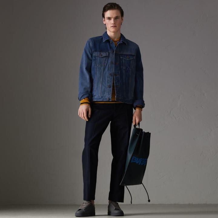 Burberry Burberry Two-tone Denim Jacket, Size: 38