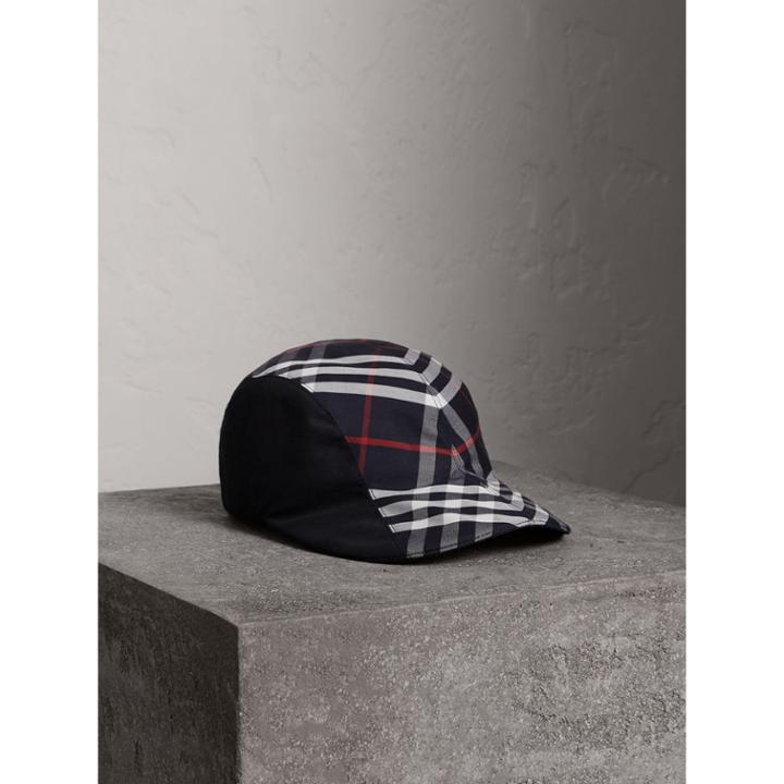 Burberry Gosha X Burberry Duckbill Cap, Blue