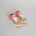 Burberry Burberry Vintage Check High-top Sneakers, Size: 27, Pink