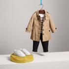 Burberry Burberry Cotton Single-breasted Trench Coat, Size: 9m, Yellow