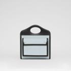 Burberry Burberry Mini Two-tone Canvas And Leather Pocket Bag, Blue