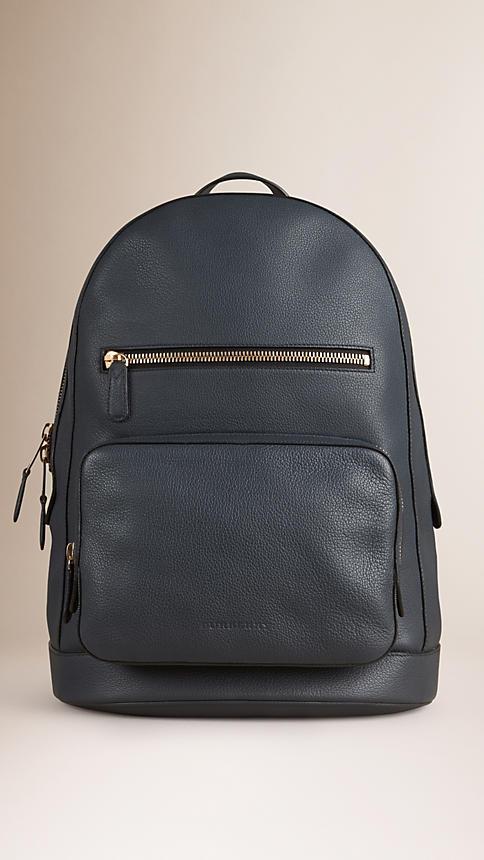 Burberry Structured Grainy Leather Backpack
