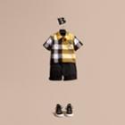 Burberry Burberry Short-sleeved Check Cotton Shirt, Size: 10y, Yellow