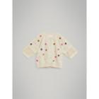 Burberry Burberry Embroidered Cotton Cashmere Cardigan, Size: 10y