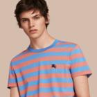 Burberry Burberry Striped Cotton T-shirt, Size: Xl, Pink