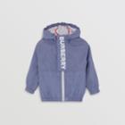 Burberry Burberry Childrens Logo Print Lightweight Hooded Jacket, Size: 2y, Blue