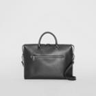 Burberry Burberry Large Textured Leather Briefcase, Black