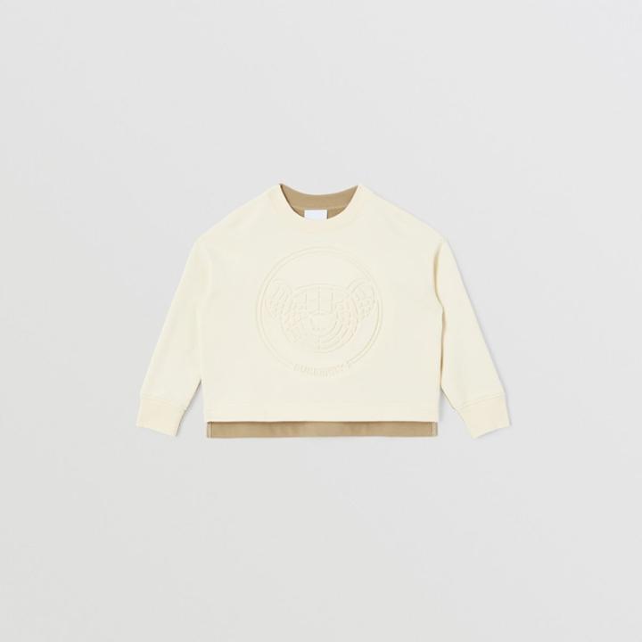 Burberry Burberry Childrens Thomas Bear Motif Two-tone Cotton Sweatshirt, Size: 10y