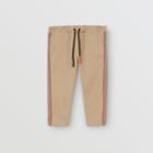 Burberry Burberry Childrens Icon Stripe Detail Cotton Chinos, Size: 12m, Yellow