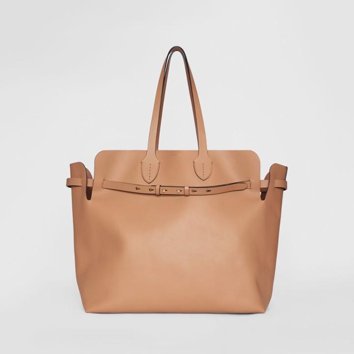 Burberry Burberry The Large Soft Leather Belt Bag, Beige
