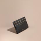 Burberry Burberry Grainy Leather Currency Wallet, Black