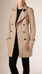 Burberry Down-filled Cotton Gabardine Trench Coat