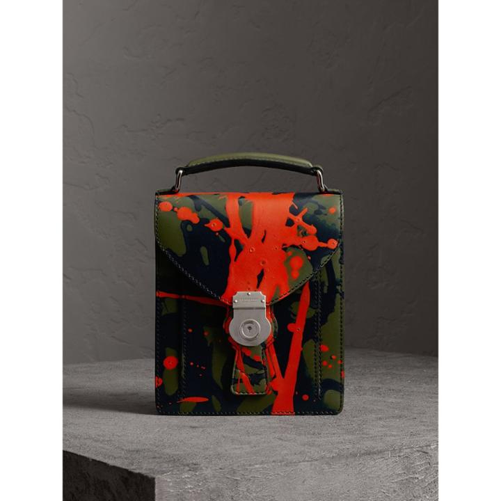 Burberry Burberry The Small Dk88 Splash Satchel, Green