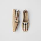 Burberry Burberry Latticed Leather Espadrilles, Size: 39, Beige