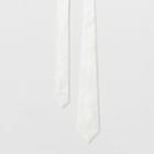 Burberry Burberry Modern Cut Silk Satin Tie, White