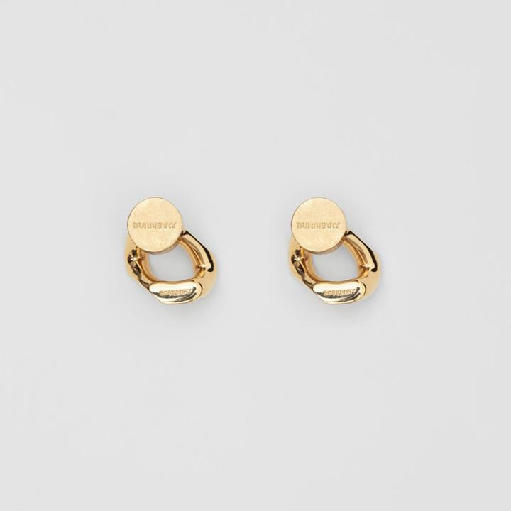 Burberry Burberry Small Gold-plated Chain Link Earrings