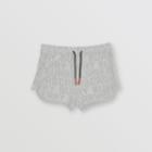 Burberry Burberry Childrens Logo Towelling Drawcord Shorts, Size: 14y, Grey