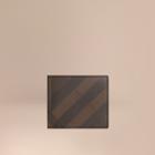 Burberry Burberry London Check Id Wallet, Brown