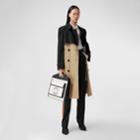 Burberry Burberry Two-tone Reconstructed Trench Coat, Size: 02, Black