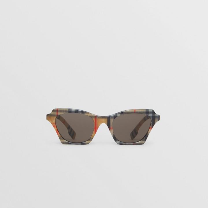 Burberry Burberry Vintage Check Butterfly Sunglasses, Yellow