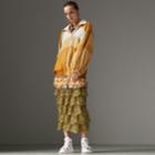 Burberry Burberry Tiered Silicone Lace Skirt, Size: 02, Yellow