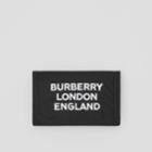Burberry Burberry Logo Print Nylon Travel Wallet, Black