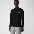 Burberry Burberry Long-sleeve Archive Logo Cotton Piqu Polo Shirt, Black