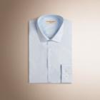 Burberry Burberry Slim Fit Gingham Cotton Poplin Shirt, Size: 16.5, Blue