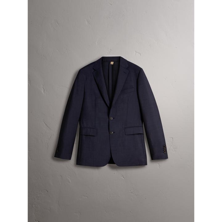 Burberry Burberry Soho Fit Wool Mohair Suit, Size: 48r, Blue