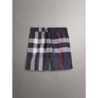 Burberry Burberry Check Drawcord Swim Shorts, Size: L